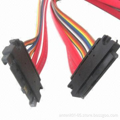 SATA Cables with 7 or 15 Pins, Customized Requirements are Accepted, Suitable for Computer